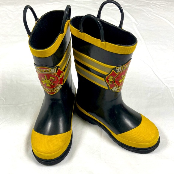 Western Chief Other - Western chief boys black and yellow fire fighter rain boots size 11